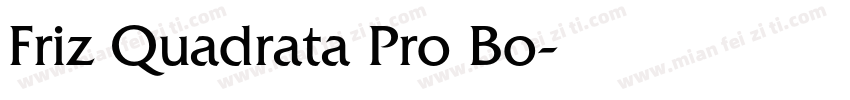 Friz Quadrata Pro Bo字体转换